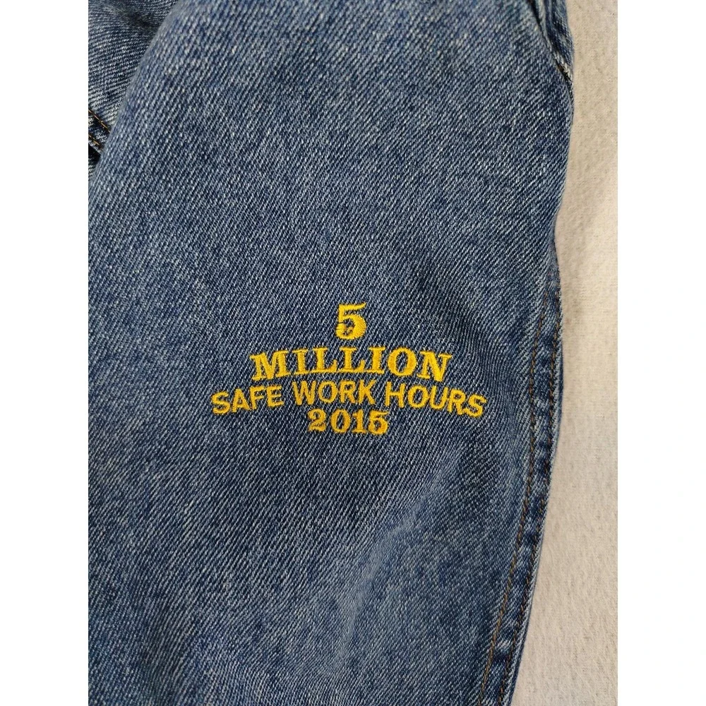 Denim Trucker Jacket Womens Medium Blue‎ Button Front Workwear Port Authority